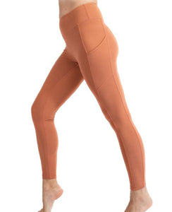 Rust Butter Soft Leggings with Pockets