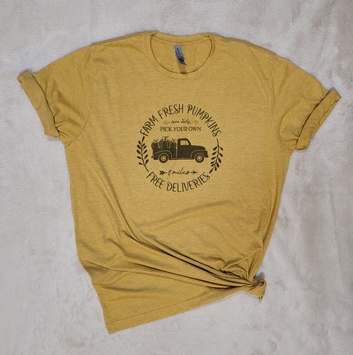 Farm Fresh Pumpkins T-Shirt (Multiple options available)