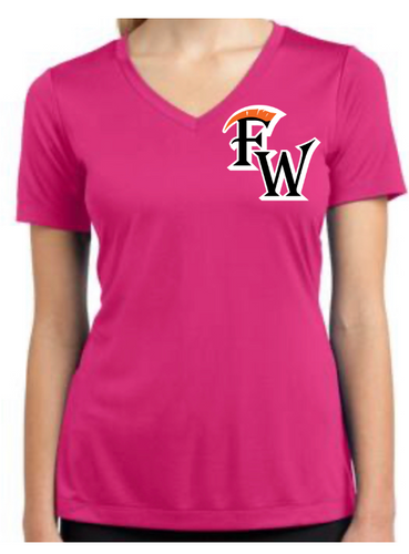 FINS Women's Moisture Wicking V-Neck