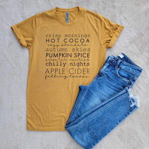 Fall Stack T-Shirt (Multiple options available)