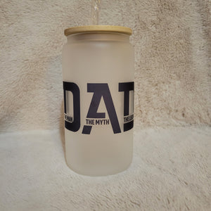 16oz Frosted Glass Cups