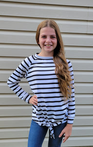 Dream Big - Long Sleeve Stripe Tunic