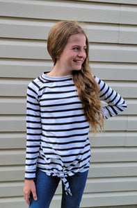 Dream Big - Long Sleeve Stripe Tunic