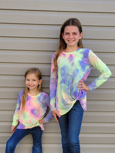 Shine Bright - Tie dye Long Sleeve Shirt