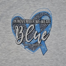 November Blue Heart T1D Youth T-Shirt (Multiple options available)