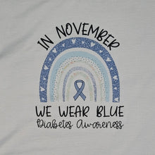 November Blue Rainbow T1D Adult T-Shirt (Multiple options available)