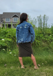 Fearlessly Distressed Denim Jacket